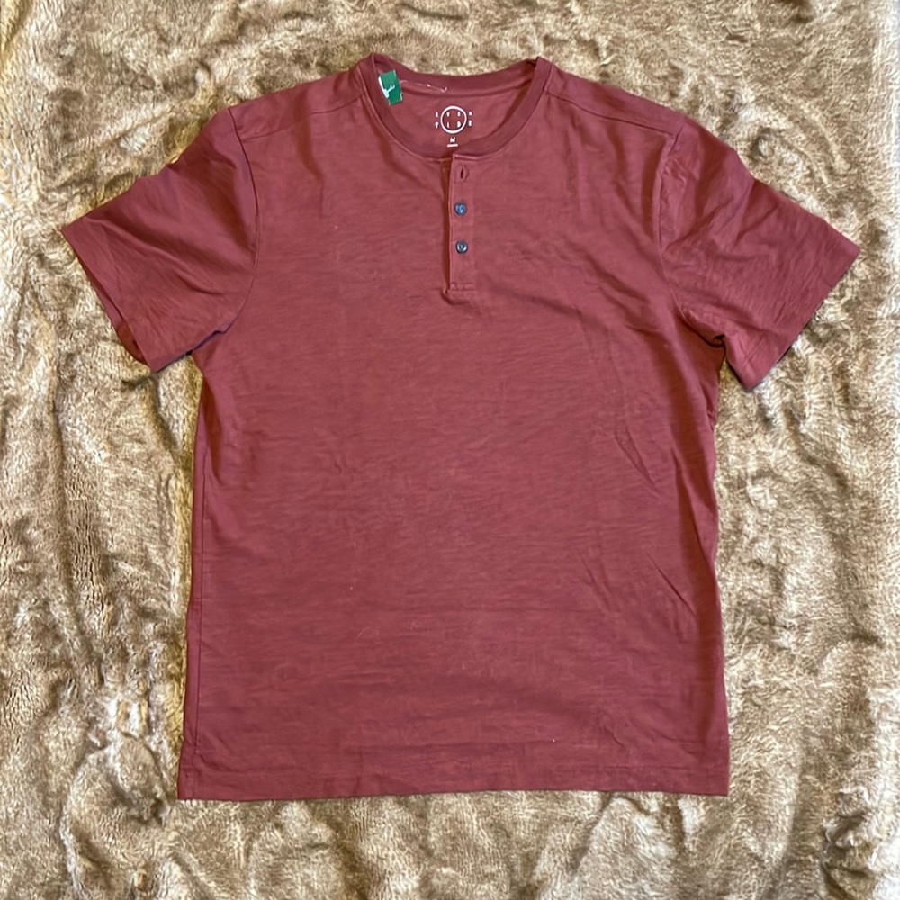 Eventide 1/4 button up tee shirt / BNWT / Size Medium / 100% Cotton